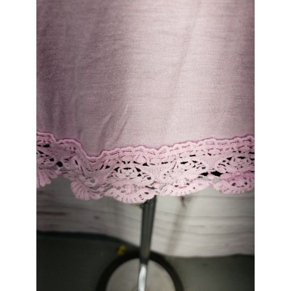 Always Me pink Lace spaghetti‎ strap girls tank top - Picture 8 of 9